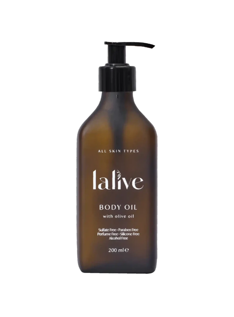 Lalive Vücut Bakım Yağı 200 ML - zeytinyağı ve E vitaminli doğal nemlendirici