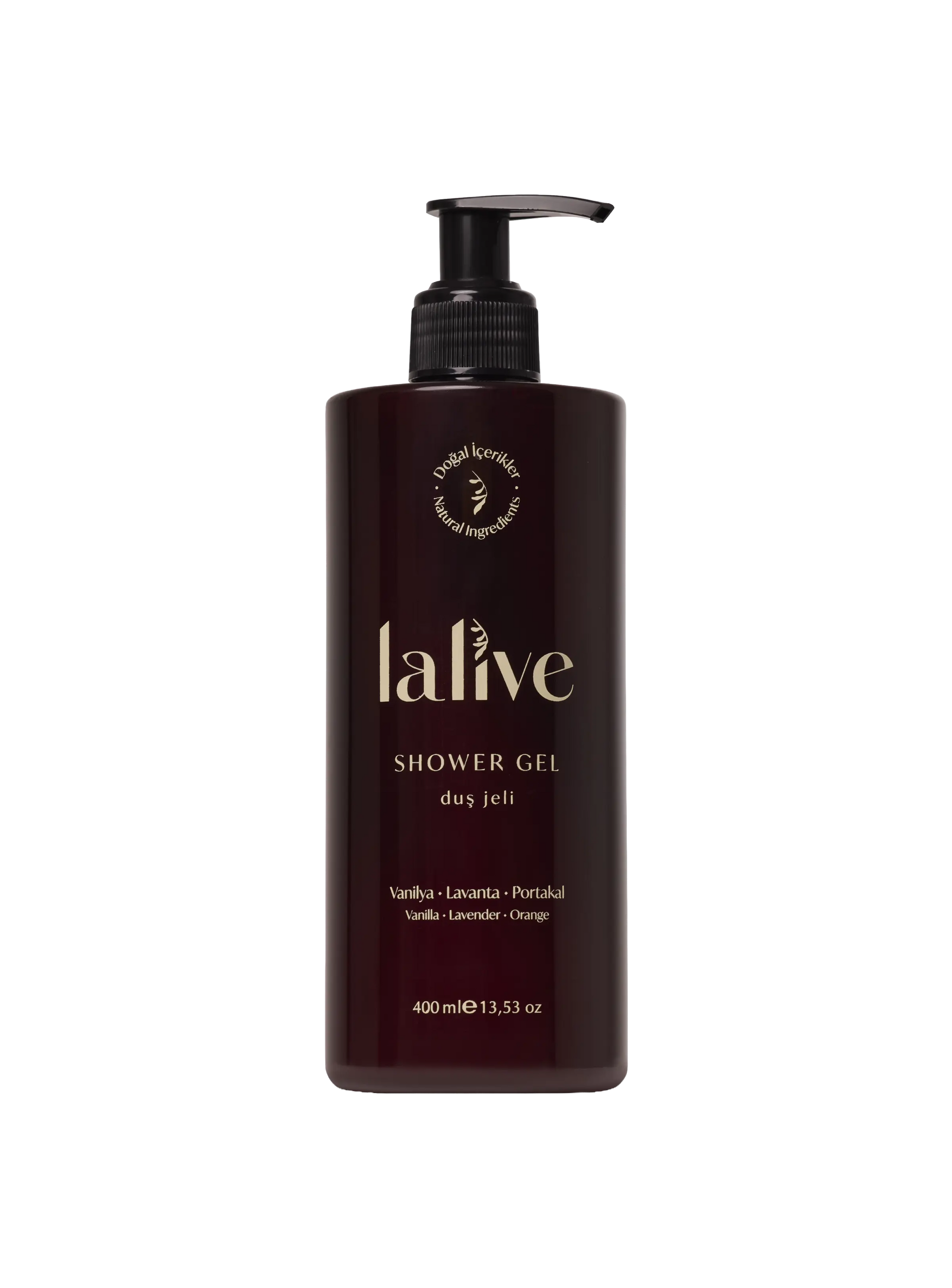 Lalive Doğal Duş Jeli – Vanilya & Lavanta & Portakal
